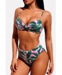 Green Tropical Push Up High Waist Apparel Swimwear
