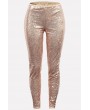 Apricot Glitter Sequin Apparel Plus Size Pants