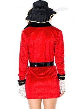 Red Pirate Captain Sailor Cosplay Halloween swimwear