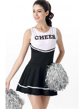 Black Apparel Cheerleader Dress High School Uniform swimwear