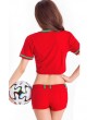 Red High School Cheerleader Uniform 2pc Apparel Sports swimwear