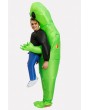 Men Green Alien Inflatable Adults Halloween swimwear
