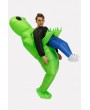Men Green Alien Inflatable Adults Halloween swimwear