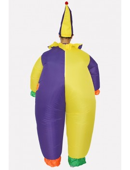Men Purple Clown Inflatable Adult Cute Carnival swimwear