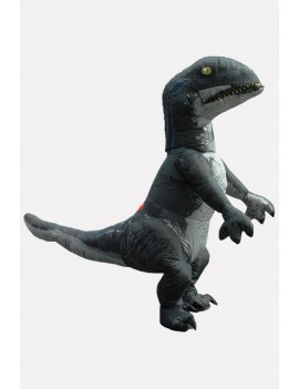 Men Dark-gray Dinosaur Inflatable Adult Halloween swimwear