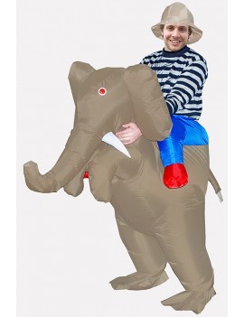 Men Coffee Elephant Inflatable Cute Halloween Cosplay swimwear