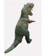 Men Army-green Tyrannosaurus Rex Inflatable Adult Halloween swimwear