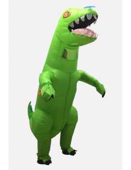 Men Green Tyrannosaurus Rex Inflatable Adult Halloween swimwear
