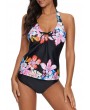 Halter Neck Bowknot Detail Tankini Top and Panty