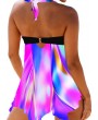 Dazzle Color Halter Neck Swimdress and Panty