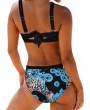 Tie Back Leopard Print Swimwear Set
